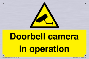 Doorbell camera in operation